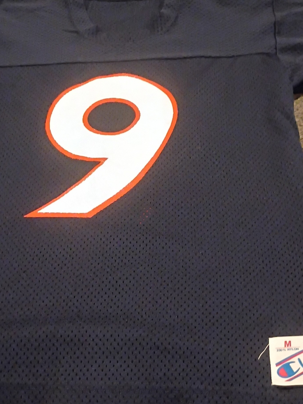Vintage 80s Champion Chicago Bears Jim McMahon #9 Football Jersey Mesh Size M Ma
